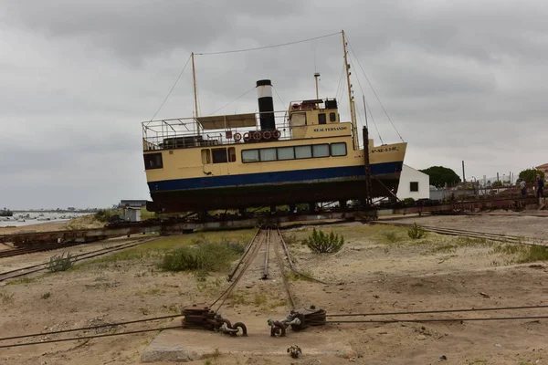 Astilleros Sanlucar Barrameda Cadiz Dondereparan Barcos — Stock Photo, Image