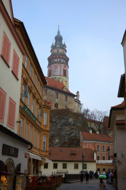 Kovid-19 Coronavirus salgını sırasında Çek Cumhuriyeti 'nin boş sokakları.