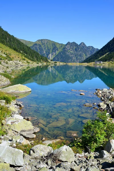 Lac Gaube Dans Montagne Pyrénées France — Photo