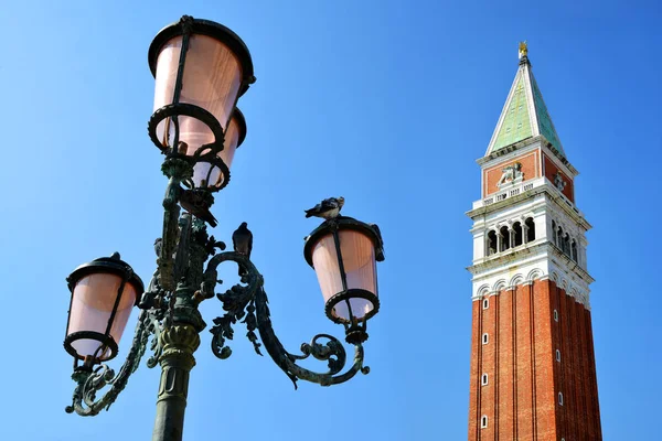 Torre Campanile Plaza San Marco Venecia Italia — Foto de Stock