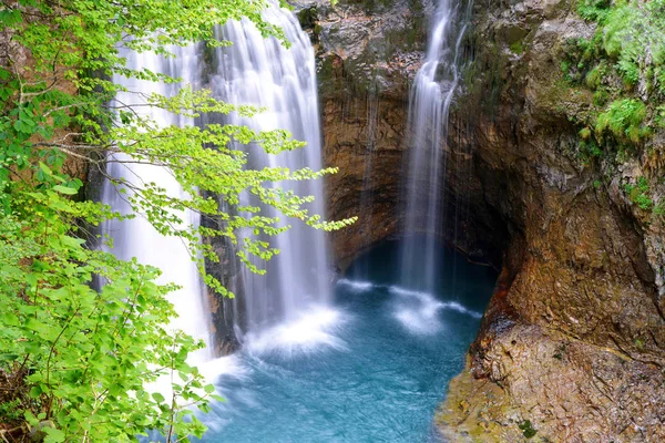 Vattenfall Ordesa Och Monte Perdido Nationalpark Pyrenéerna Provinsen Huesca Spanien — Stockfoto