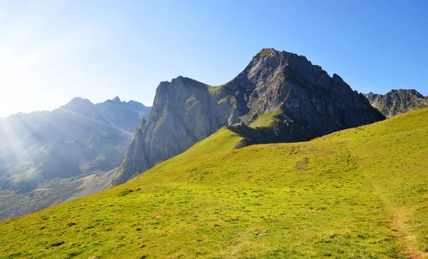Horská Krajina Blízkosti Col Tourmalet Pyrenejích Hory Francie — Stock fotografie