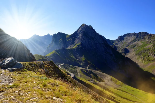 Horská Krajina Blízkosti Col Tourmalet Pyrenejích Hory Francie — Stock fotografie