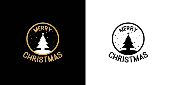 Elegante Frohe Weihnachten Vektorillustration Typografie Design Und Dekorationselemente Für Feiertage — Stockvektor