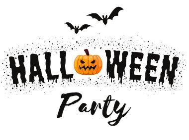 Mutlu Cadılar Bayramı geçmişi. Vektör illüstrasyonu