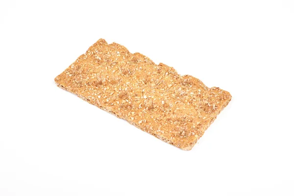 The healthy bread crisp isolated on white background — Stock Photo, Image