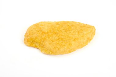 Beyaz arka plan, fotoğraf Studio üzerinde kızarmış tavuk göğsü