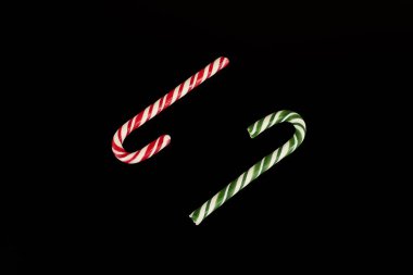 Siyah arka plan, fotoğraf Studio geleneksel Noel candy.