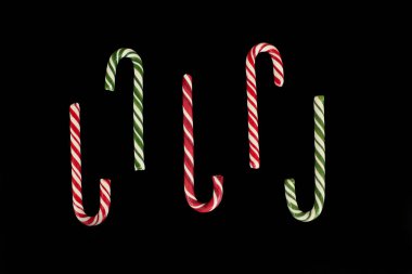 Siyah arka plan, fotoğraf Studio geleneksel Noel candy.