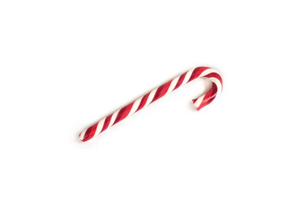 Kerstmis candy cane geïsoleerd op witte achtergrond. — Stockfoto