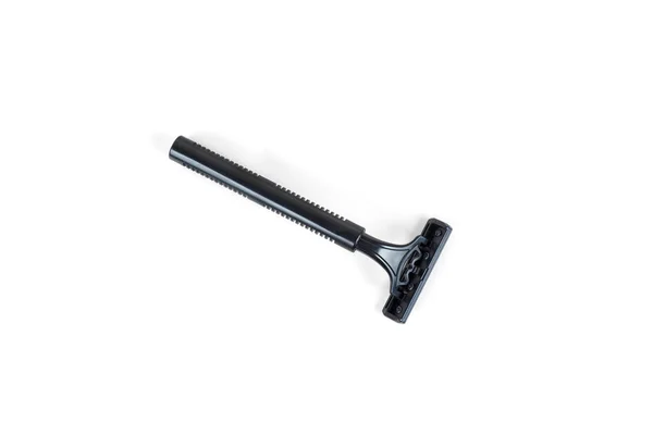 Nova lâmina de barbear descartável, sobre fundo branco, isolado . — Fotografia de Stock