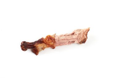 yedikten sonra Türkiye'nin kemik izole beyaz bir arka plan üzerinde.