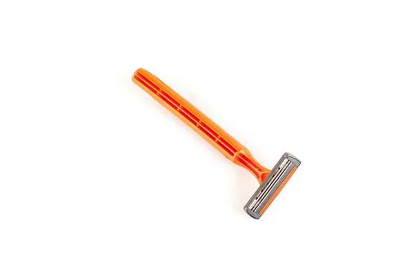 Disposable shaving razor isolated on white background. — Stock Photo, Image