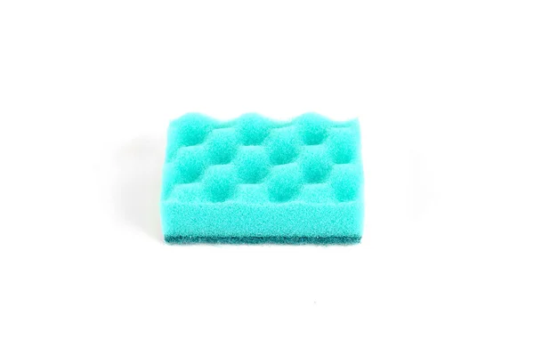 Sponge for washing dishes, isolated on white background. — Stock Photo, Image