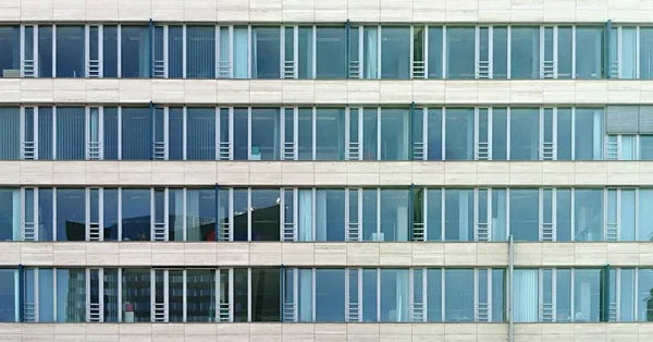 Full Frame Abstract Shot Modern Glass Building Exterior — Stock Photo, Image