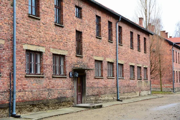 Oswiecim Polônia Dezembro 2018 Museu Memorial Holocausto Auschwitz Auschwitz Principal — Fotografia de Stock