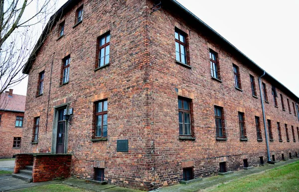 Oswiecim Polônia Dezembro 2018 Museu Memorial Holocausto Auschwitz Auschwitz Principal — Fotografia de Stock