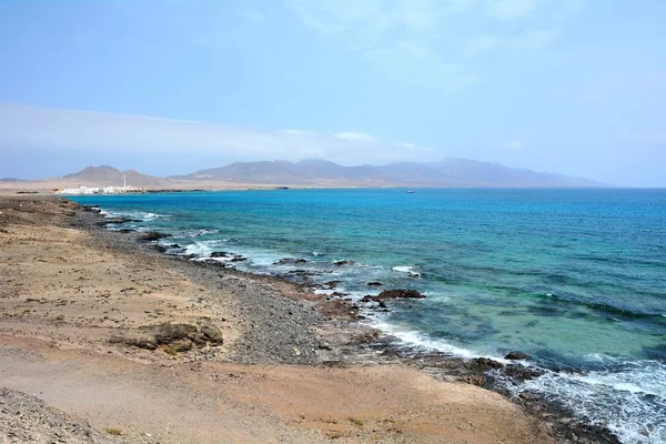 Vista do Oceano Atlântico de Punta Jandia, Fuerteventura — Fotografia de Stock