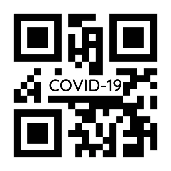 Black Code Covid Sign — стокове фото