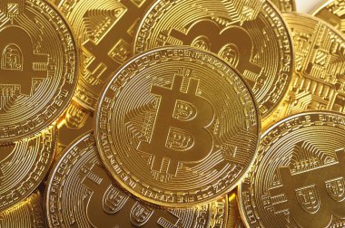 Pek çok altın bitcoins, kavram