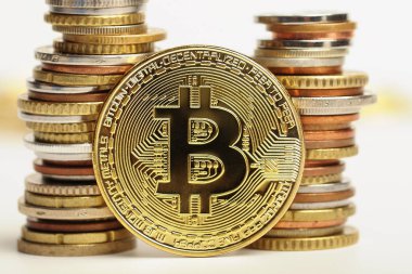 Pek çok altın bitcoins, kavram