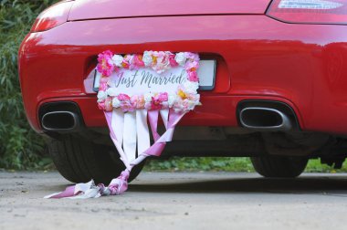 Tampon Sedan sadece evli işareti iliştirilmiş olan