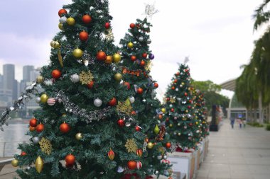 Moskova, Rusya - 20 Kasım 2018: Kızıl Meydan Noel ağacına giyinip