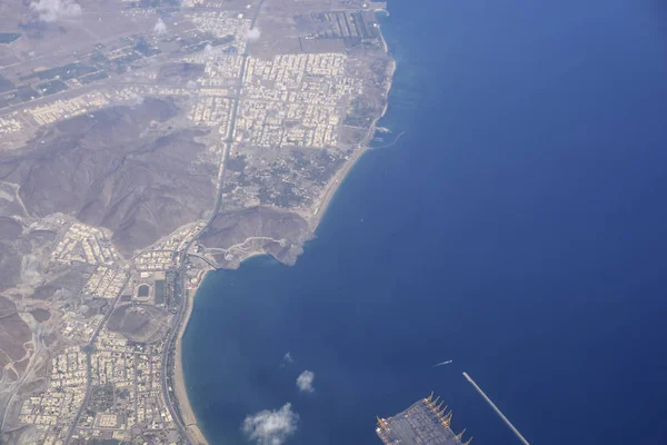 sea and land top view, Arab Emirates