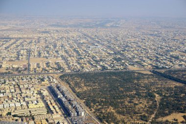 Çöldeki şehir, en üst manzara.