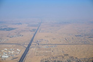 Çöldeki şehir, en üst manzara.