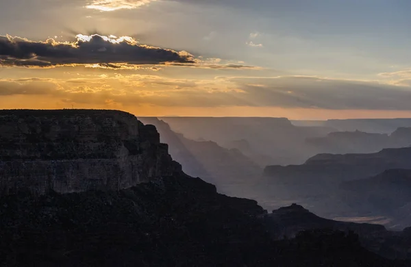 Pôr do sol no Grand Canyon — Fotografia de Stock