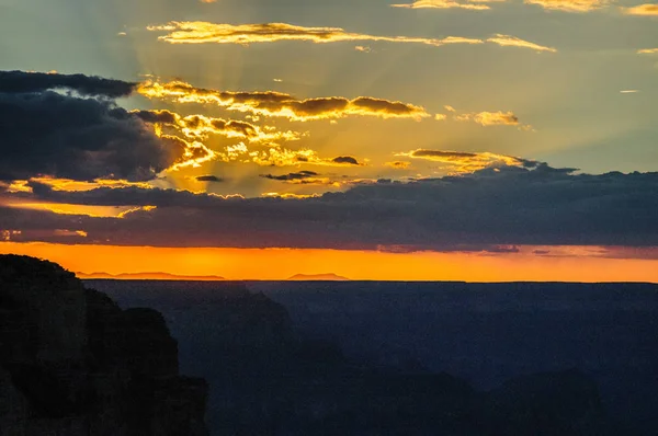 Pôr do sol no Grand Canyon — Fotografia de Stock