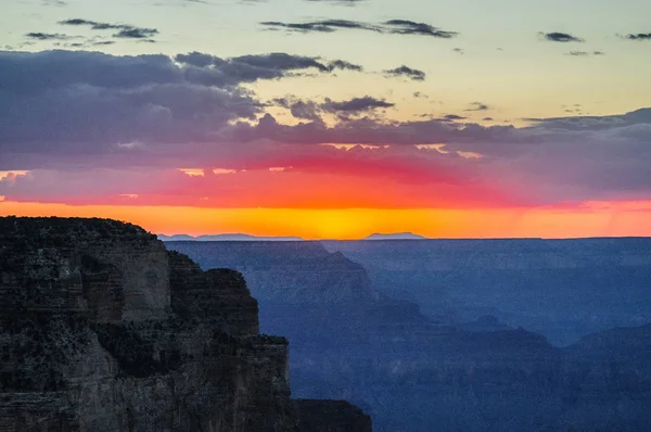 Solnedgång vid Grand Canyon — Stockfoto