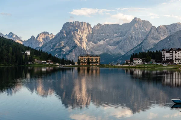 Reflections in Lake Misurina — Stock Photo, Image