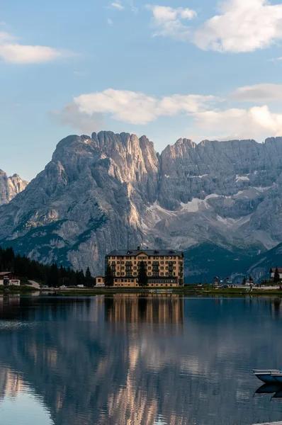 Reflections in Lake Misurina — Stock Photo, Image