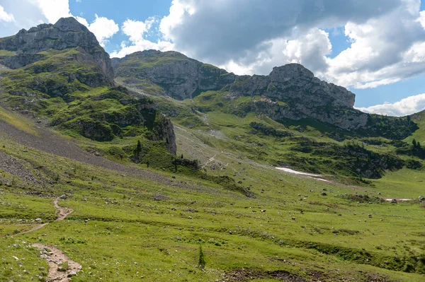 Krajobraz górski włoskie Dolomity — Zdjęcie stockowe