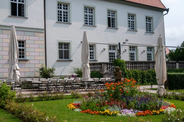 Deutsche jagdburg schloss lautrach — Stockfoto