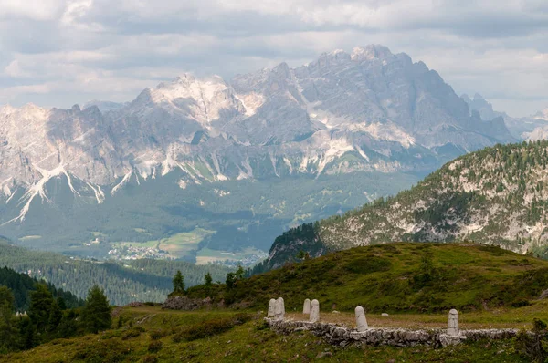 De Passo di Giau, in de Italiaanse Dolomieten — Stockfoto