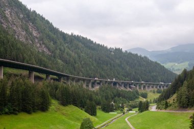 The A13 highway in Austria clipart
