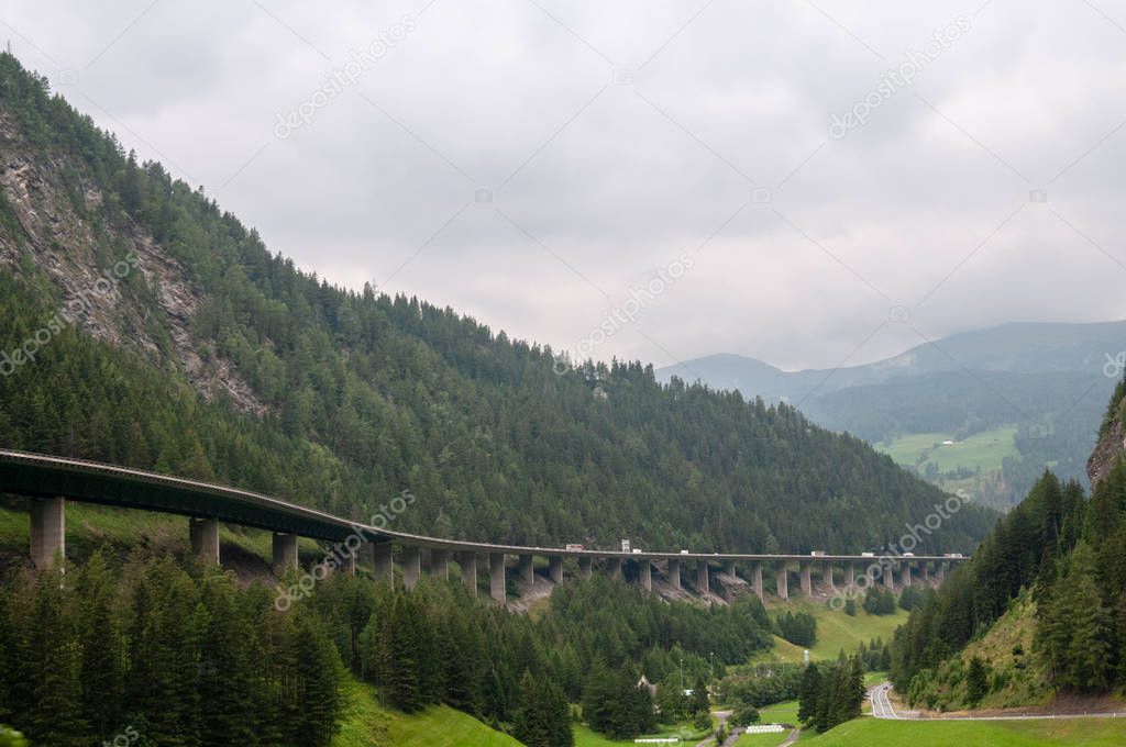 The A13 highway in Austria