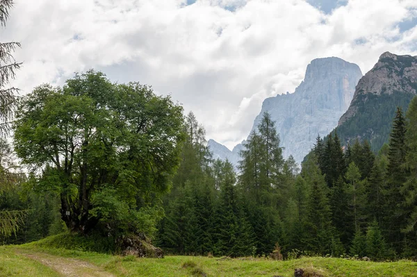 Hegyi táj-ban az olasz Dolomitok — Stock Fotó