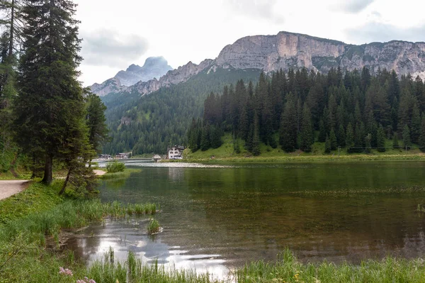 Lago Misurina-ban az olasz Dolomitok — Stock Fotó