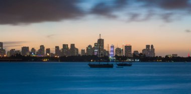 Miami manzarası, gece