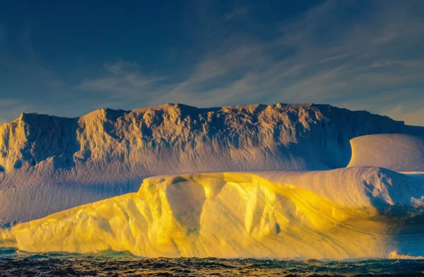 Pôr do sol sobre o mar de Weddell — Fotografia de Stock