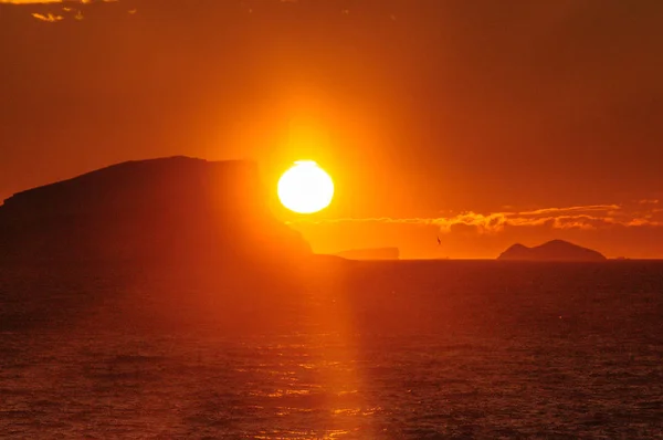 Pôr do sol sobre o mar de Weddell — Fotografia de Stock