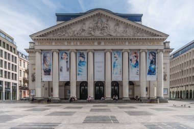 Brussels, Belçika. 2 Ağustos 2015. Brüksel da nane square ve nane tiyatro izlenimi.