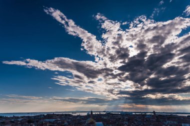 Venedik hafif yağmurlu bir günde