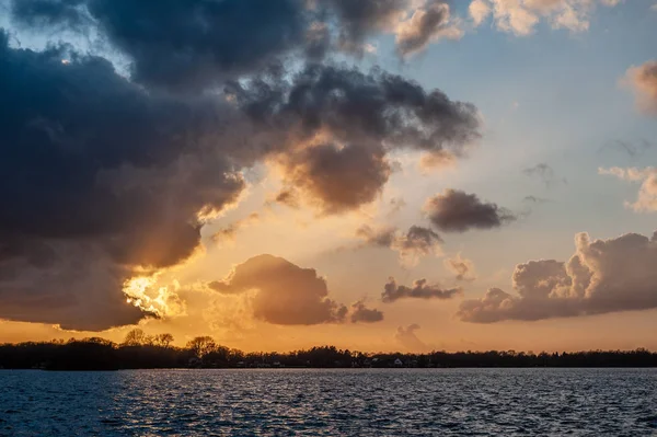 Sunset in Groningen — Stock Photo, Image