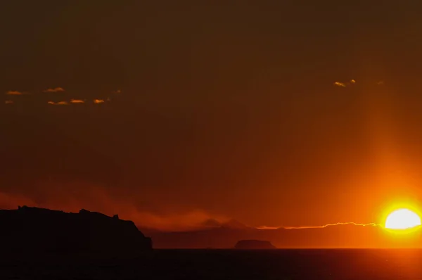 Západ slunce nad Weddellovo moře — Stock fotografie