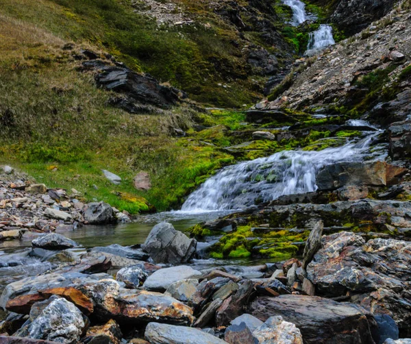 Agua fría corriente de montaña —  Fotos de Stock